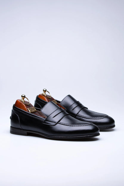 Pietra, Mocassins Noir 100% Cuir, Allure Chic