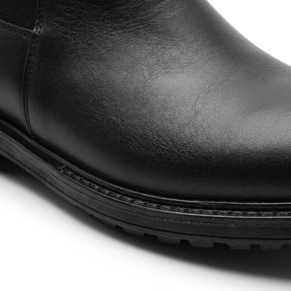 Sterling, Chelsea Zippée Noir 100% Cuir, Confort Absolu