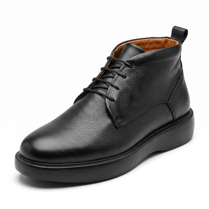 Corso, Chukka Noir 100% Cuir, Confort Absolu