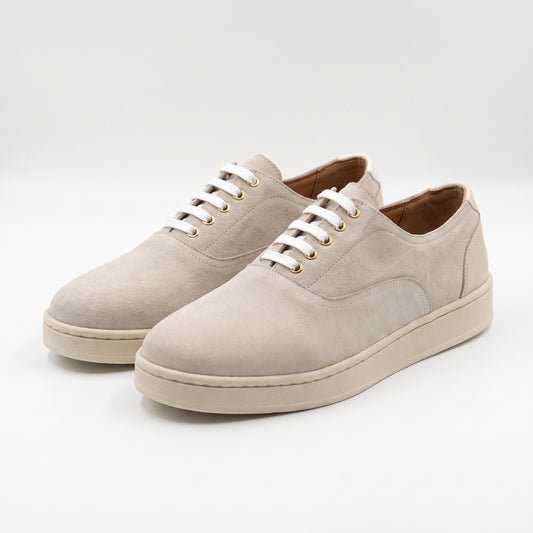 Oslo, Sneakers Daim Noir & Beige