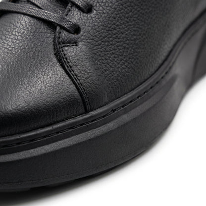 Nero, Sneakers Noir & Marron 100% Cuir, Allure Chic