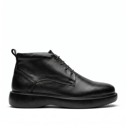 Corso, Chukka Noir 100% Cuir, Confort Absolu
