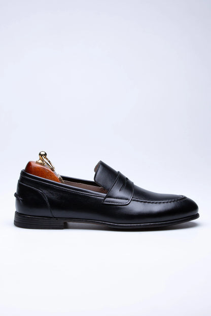 Pietra, Mocassins Noir 100% Cuir, Allure Chic